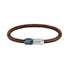 Thumbnail Image 0 of Maserati Men's Plaited Brown Leather Bracelet