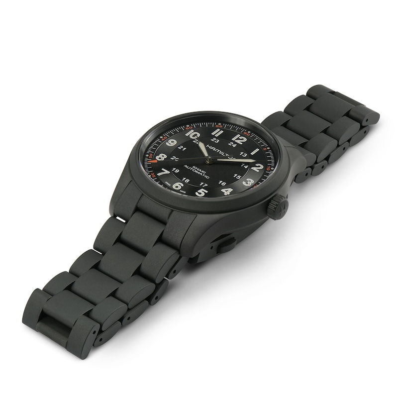 Main Image 3 of Hamilton Khaki Field Expedition Men's Black Titanium Bracelet Watch