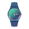 Thumbnail Image 0 of Swatch Fade To Teal Blue Dial Blue Silicone Strap Watch