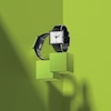 Thumbnail Image 1 of Swatch What If…Black? White Square Dial Black Biosourced Black Strap Watch