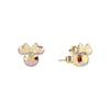 Thumbnail Image 1 of Disney 100 Sterling Silver & 18ct Gold Plated Crystal Minnie Mouse Stud Earrings