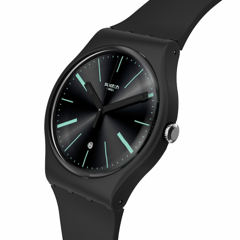 Swatch New Gent Black Biosourced Material Strap Watch