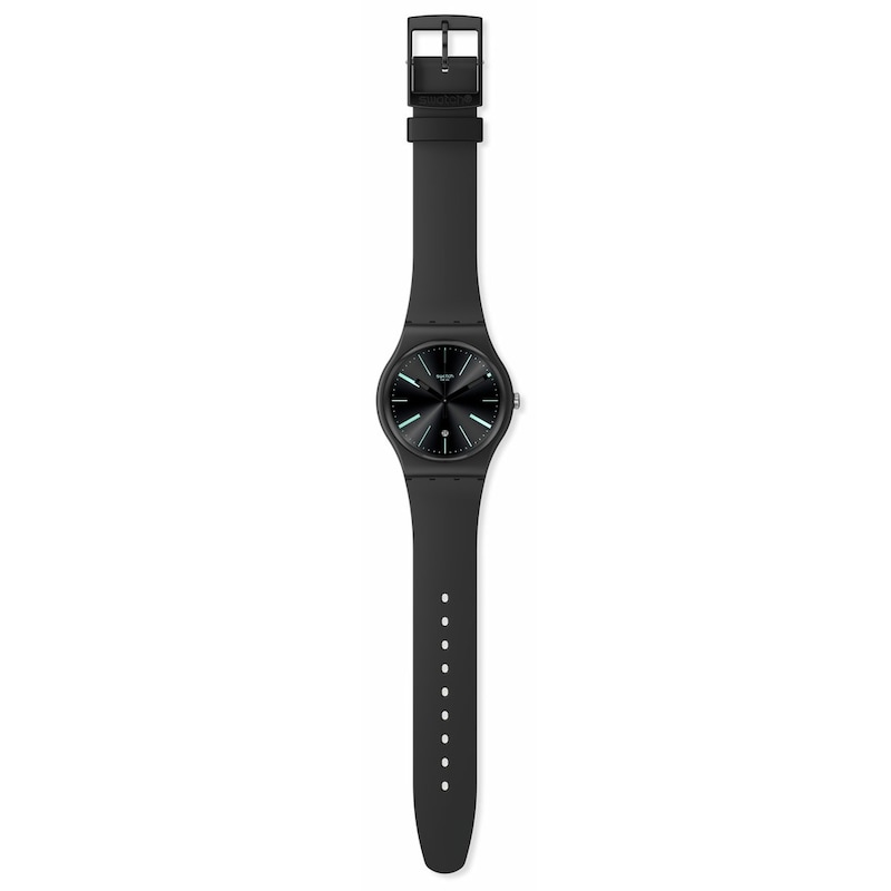 Swatch New Gent Black Biosourced Material Strap Watch