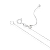 Thumbnail Image 2 of Sterling Silver CZ & Freshwater Pearl Station Drop Necklace