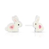 Thumbnail Image 0 of Children's Sterling Silver Crystal Bunny Stud Earrings