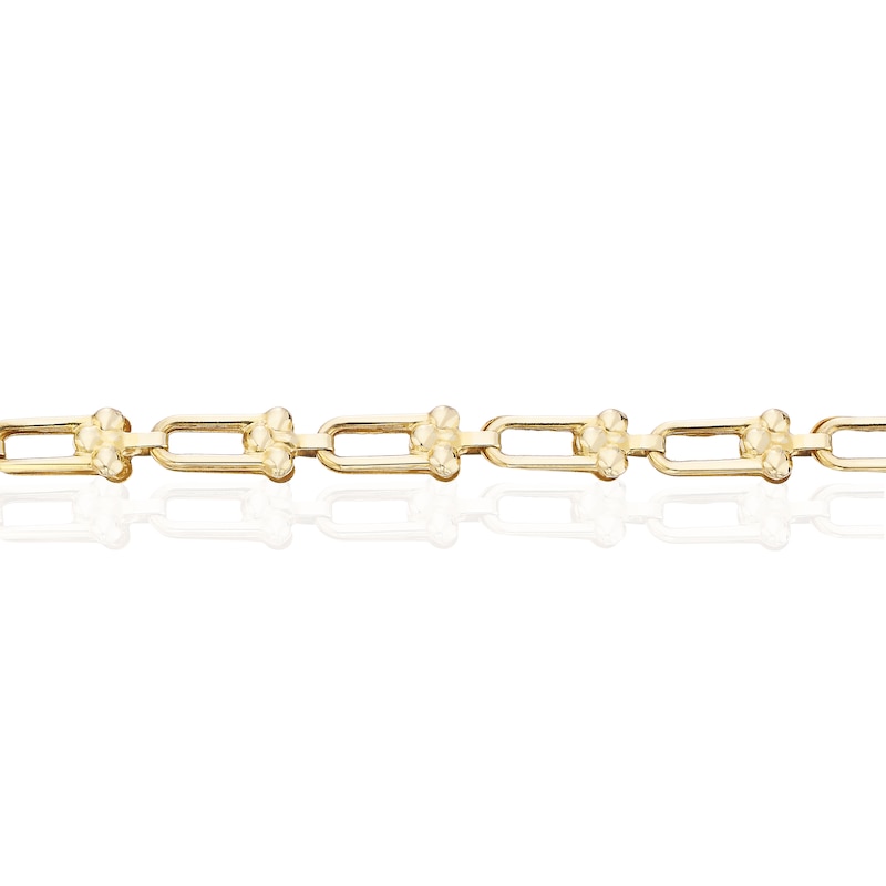 Main Image 2 of 9ct Yellow Gold Open Link Bracelet