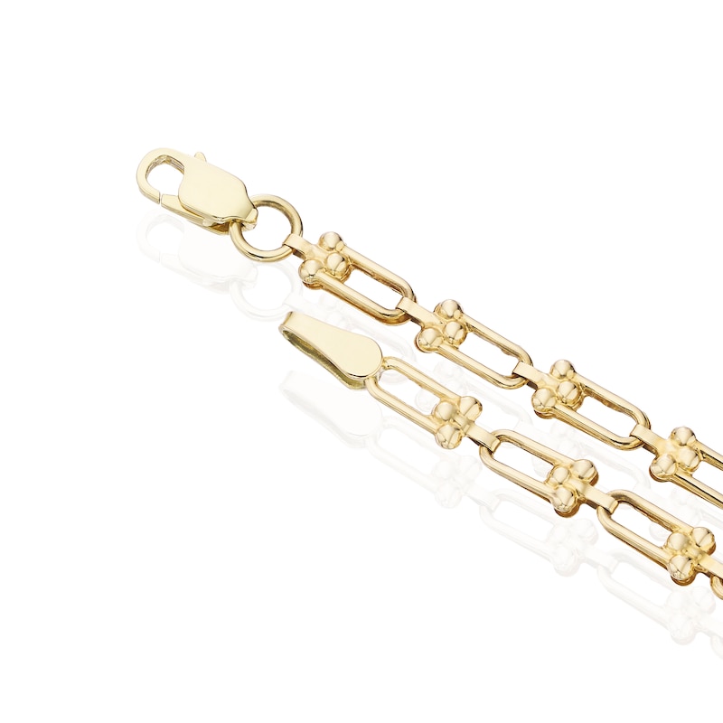 Main Image 3 of 9ct Yellow Gold Open Link Bracelet