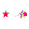 Thumbnail Image 0 of Children's Sterling Silver Multicoloured 3D Star Studs