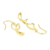 Thumbnail Image 2 of 9ct Yellow Gold Twist Drop Earrings