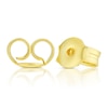 Thumbnail Image 2 of 9ct Yellow Gold Pavé Flat Round Stud Earrings