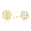 Thumbnail Image 1 of 9ct Yellow Gold Cubic Zirconia Dome Stud Earrings