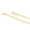 Thumbnail Image 2 of 9ct Yellow Gold Diamond Cut Braided Chain