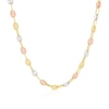 Thumbnail Image 0 of 9ct Three Colour Gold Puff Mariner Chain