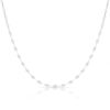 Thumbnail Image 1 of Sterling Silver Starburst Patterned Link Necklace