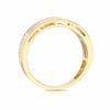 Thumbnail Image 2 of Men's Sterling Silver & 18ct Gold Plated Vermeil 0.10ct Diamond Ring