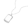 Thumbnail Image 1 of Men's Stainless Steel Black Diamond Dog Tag Pendant Necklace
