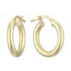 Thumbnail Image 1 of 18ct Yellow Gold 15mm Round Tube Hoop Earrings