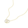 Thumbnail Image 1 of Sterling Silver & 18ct Yellow Gold Plated Vermeil 0.19ct Diamond Pendant Necklace