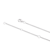 Thumbnail Image 2 of Sterling Silver 0.11ct Diamond Two Layer Chain Necklace