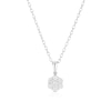 Thumbnail Image 0 of 9ct White Gold 0.25ct Diamond Flower Cluster Pendant Necklace