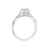 Thumbnail Image 3 of 9ct White Gold 0.40ct Diamond Twist Shoulder Cluster Ring