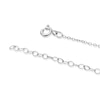 Thumbnail Image 2 of Sterling Silver Oval Aquamarine & Diamond Halo Pendant Necklace