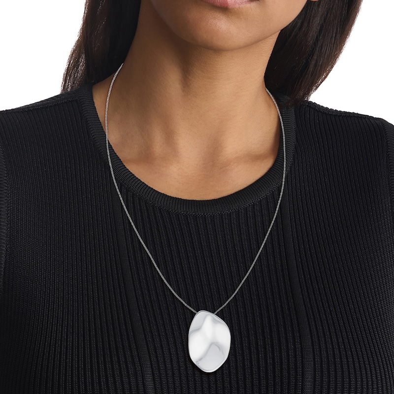 Calvin Klein Ladies' Stainless Steel Sculptural Necklace