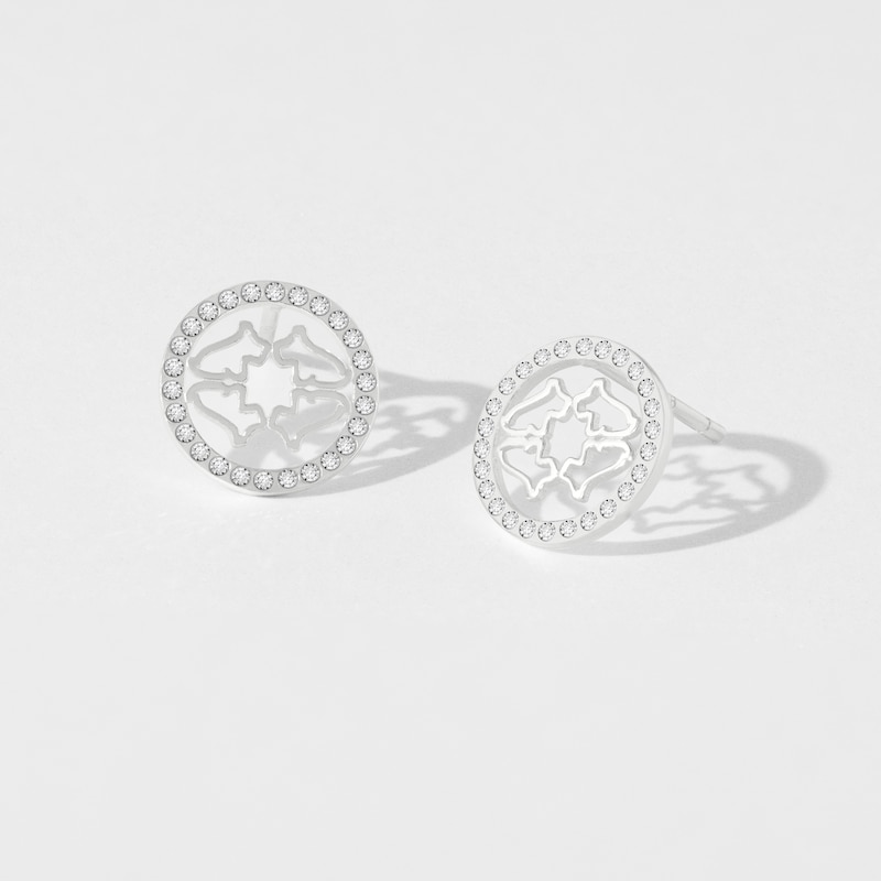 Main Image 2 of Radley Ladies' Sterling Silver Tone Heirloom Stone Set Stud Earrings