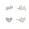 Thumbnail Image 0 of Radley Silver Tone Twin Pack Dog & Heart Earrings
