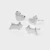 Thumbnail Image 1 of Radley Silver Tone Twin Pack Dog & Heart Earrings