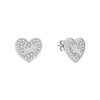 Thumbnail Image 1 of Radley Silver Tone Pavé Stone Set Heart Stud Earrings