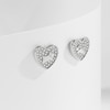 Thumbnail Image 2 of Radley Silver Tone Pavé Stone Set Heart Stud Earrings