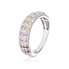 Thumbnail Image 2 of Sterling Silver Multi-Stone & 0.33ct Diamond Ring