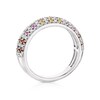 Thumbnail Image 3 of Sterling Silver Multi-Stone & 0.33ct Diamond Ring