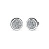 Thumbnail Image 1 of Guess Silver Tone Pavé Set Crystal Coin 12mm Stud Earrings