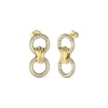 Thumbnail Image 1 of Guess Gold Tone Interlocking Circle Crystal 30mm Stud Earrings