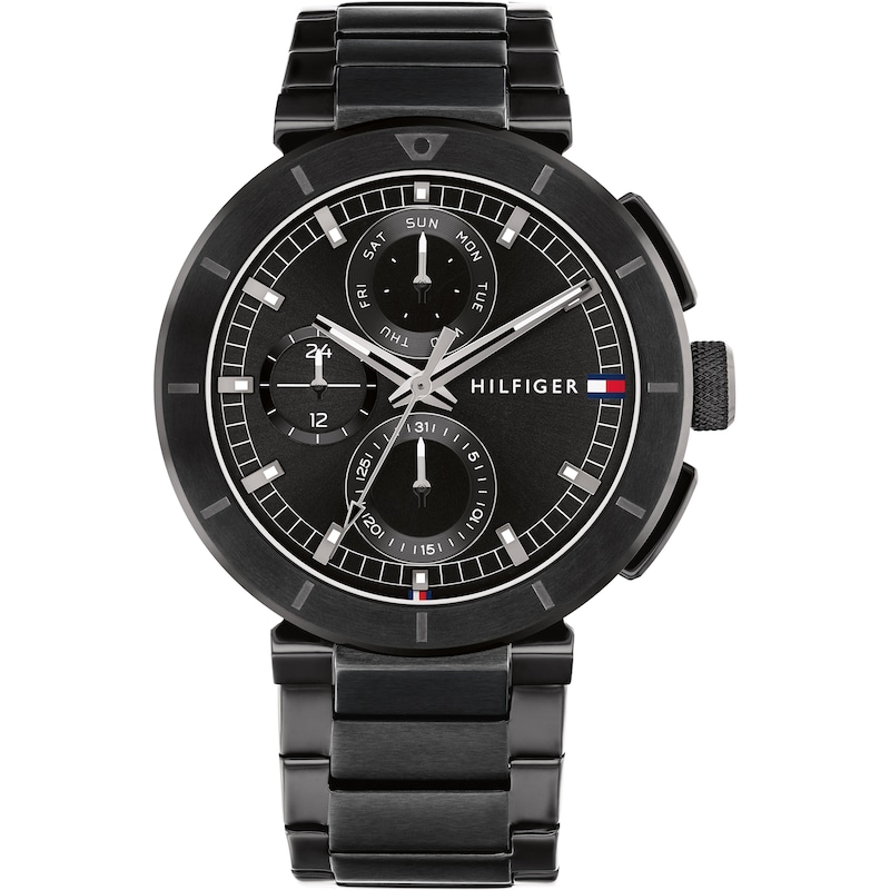 Main Image 1 of Tommy Hilfiger Men's Black Ion Plated Bracelet Watch