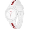 Thumbnail Image 1 of HUGO #LIT Men's White Dial White Silicone Watch