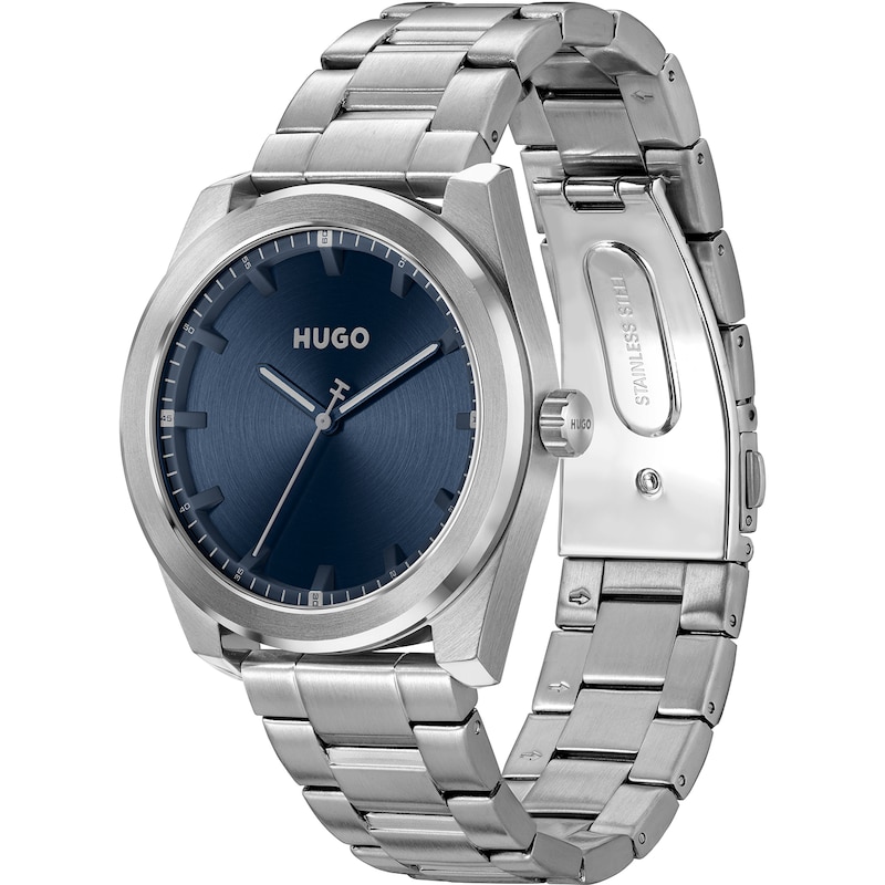 Main Image 2 of HUGO #BRIGHT Men's Bue Dial Stainless Steel Bracelet Watch