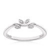 Thumbnail Image 0 of Emmy London 9ct White Gold Diamond Floral Design Shaped Ring