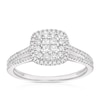 Thumbnail Image 0 of 9ct White Gold 0.40ct Diamond Princessa Ring