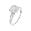 Thumbnail Image 1 of 9ct White Gold 0.40ct Diamond Princessa Ring