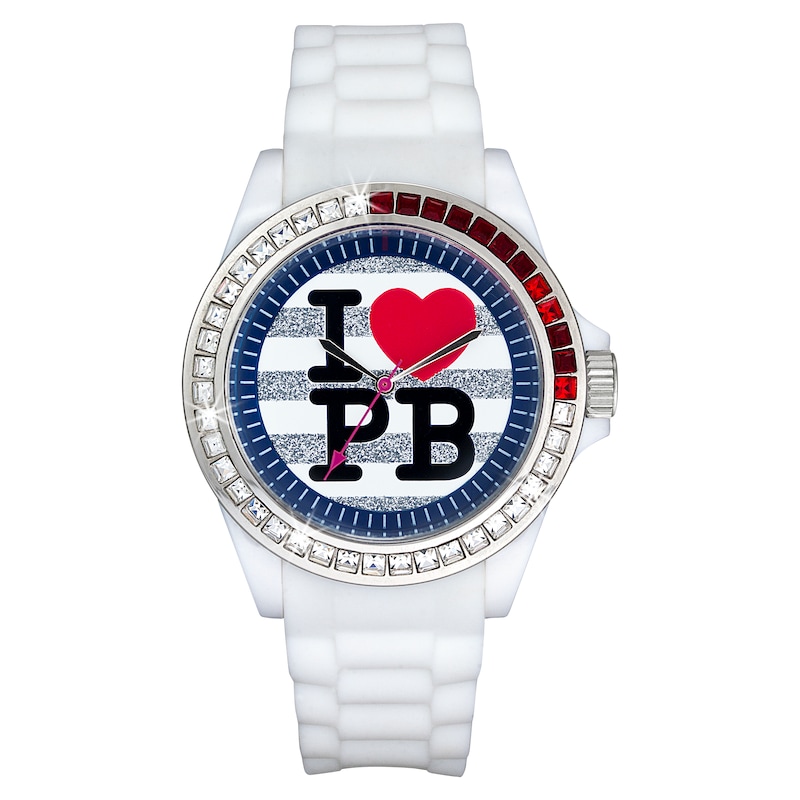 Paul's Boutique Luna White Strap Watch