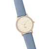 Thumbnail Image 2 of Radley Ladies' Stone Set Blue Leather Strap Watch & Twin Pack Gold Tone Earring Set