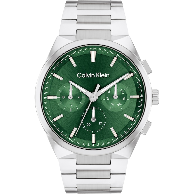 Main Image 1 of Calvin Klein Men's Green Dial Stainless Steel Bracelet Watch