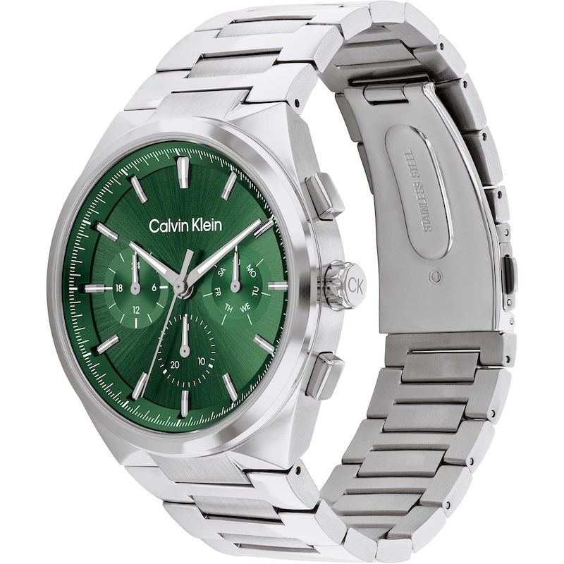 Main Image 2 of Calvin Klein Men's Green Dial Stainless Steel Bracelet Watch