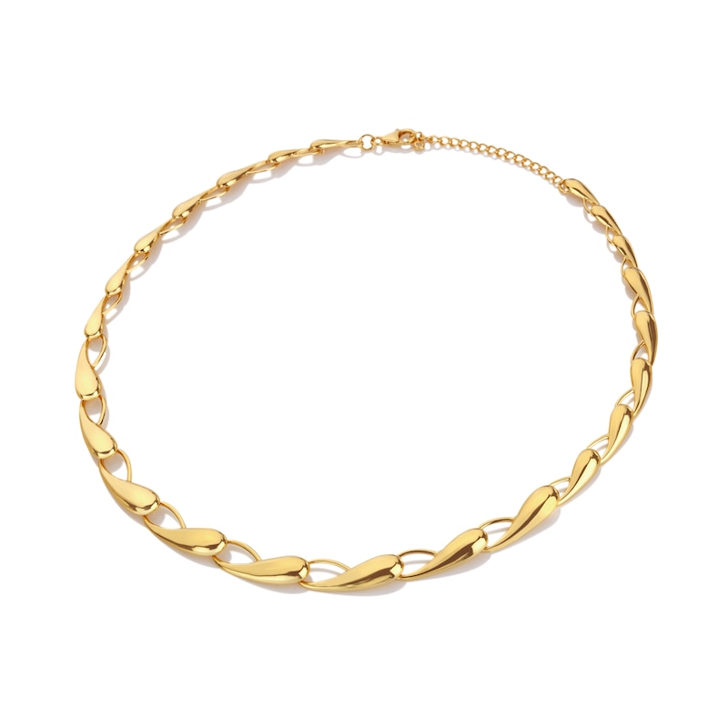 Main Image 2 of Hot Diamonds X Jac Jossa 18ct Gold Plated Flow Graduated Necklace