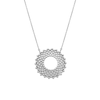 Thumbnail Image 0 of Hot Diamonds Sterling Silver Sunburst Circle Pendant Necklace