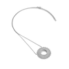 Thumbnail Image 1 of Hot Diamonds Sterling Silver Sunburst Circle Pendant Necklace