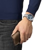 Thumbnail Image 4 of Tissot PR516 Men's Blue Dial Stainless Steel Bracelet Watch